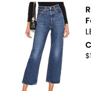 LEVIs Ribcage Straight Ankle in Noe Fog